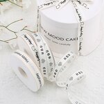 Polyester Threaded Ribbon Manufacturer - Wholesale 2cm*40yard INS Style for Gift Box and Birthdays Flower Bouquet Packaging DIY