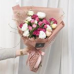 Heart Mesh Floral Packaging Paper Manufacturer - Wholesale Korean Plastic Synthetic Gravure Printing Flower Wrapping Mesh