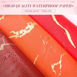 Flower Wrapping Paper Manufacturer - Hot Sale Coated Single Side Marbled Gold Print Waterproof Florist Packaging DIY Materials