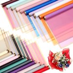 Flower Wrapping Paper Manufacturer - Wholesale Gold Edge Waterproof Korean Floral Bouquet Gift Wrapping for Decoration