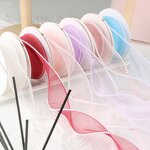 Pearl Fishtail Ribbon Manufacturer - 4cm*5yard DIY Materials Floral Polyester for Gift Bouquet Packaging and Decorations