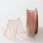 Chiffon Ribbon Spool Manufacturer - 4cm Sheer Organza for Crafts Floral Bouquets Wedding Car Party Decorations