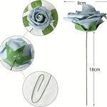 Artificial PE Foam Roses Manufacturer - Handmade 8CM 25pcs Lightweight Rose Buds for DIY Crafts Outdoor Parties