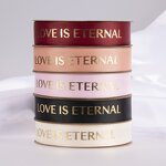 Satin Ribbon Roll Manufacturer - Wholesale 2.5cm*40Yard Love Is Eternal Floral Polyester Customized Gift Silk for Valentine's