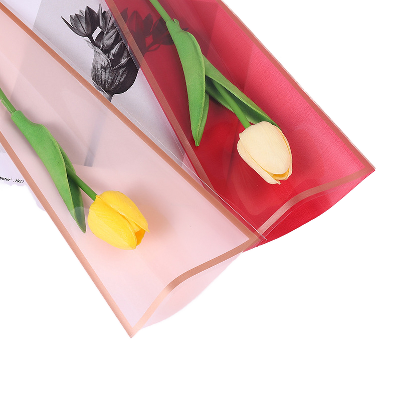 Transparent Plastic Bag Manufacturer - Wholesale Single-Flower Waterproof and Golden Border OPP with PP Material