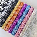 Floral Art Gilded Bouquet Wrapping Mesh Manufacturer - Wholesale Korean Gauze Sequin Polyester for Gift Packaging