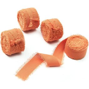 Chiffon Ribbons Manufacturer - Multicolour Handmade for Flowers Ribbon Gift Wrapping for Wedding Bridal Bouquets Decorations