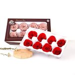 Preserved Real Roses Manufacturer - 8 Heads Decorative Everlasting Flowers Handmade DIY for Valentine's Day & Mother's Day Gift
