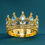 Crystal Baroque Crown Headwear Manufacturer - Wholesale Multicolor for Birthday Party Wedding Dress Accessories Thanksgiving