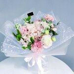 Flower Wrapping Mesh Paper Manufacturer - 1 Roll Snow Dots Waterproof Resin 100% Polyester Florist Bouquet for Wedding Birthday
