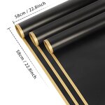 Golden Border PVC Tissue Paper Manufacturer - Waterproof Jelly Film Flower Synthetic Wrap Gravure Printing Tea Gift Wrapping