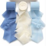Chiffon Ribbons Manufacturer - Multicolour Handmade for Flowers Ribbon Gift Wrapping for Wedding Bridal Bouquets Decorations