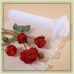 Korean Pearl Wave Yarn Bouquet Wrapping Manufacturer - 28cm*4.5yards Ruffled Flower Floral Mesh Material for Gift Decoration