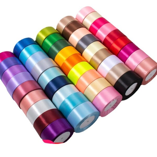 Polyester Ribbon Manufacturer - Wholesale 4cm Fresh Flower Decorative Floral Style Valentine's Day Gift Box Gold Stamp Printing