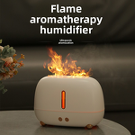 Ultrasonic Atomizer Manufacturer - Seven Color Gradient Creative Mute Household Aromatherapy Flame Humidifier with USB Power 1-Year Warranty