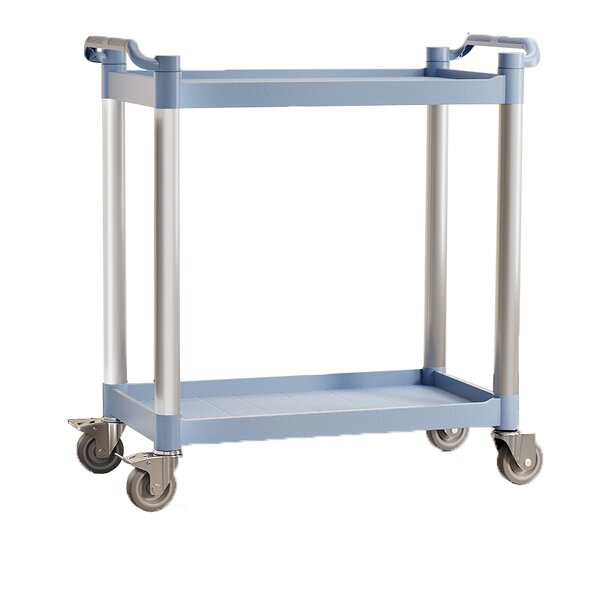 Dining Car Manufacturer - Double Decker Restaurant Utensil Collection Room Service Car Hotel Supplies Service Plastic Cleaning Car