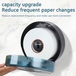 Toilet Paper Box Manufacturer - Wall-Mounted Large Plate Hotel Bathroom Amenities Non-Perforated Roll Paper Tube Tissue Box