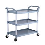 Serving Cart Manufacturer - Hotel Tier Food & Beverage Delivery Housekeeping Utility Cart Restaurant Supplies Service Plastic Service Trolley