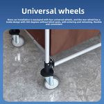 Linen Cart Manufacturer - Stainless Steel Folding Collection Trolley for Hotel Guest Rooms Workspaces and Car Service Cleaning Needs