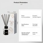 Reed Diffuser Set Manufacturer - No Fire Aromatherapy Hotel Lobby Aroma Diffuser with Glass Bottle Essential Oils Hotel Lobby Aroma Diffuser