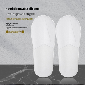 Disposable Slippers Manufacturer - Wholesale Eco-Friendly Hotel Amenities Thickened Non-Woven Fabric High Foam Slippers for Guests Comb