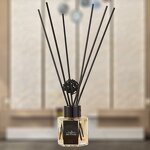 Reed Diffuser Manufacturer - Hot Sale Black Color with Fiber Sticks Fragrance Aroma Air Freshener for Home Wellness for Hotel Amenities