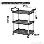 Serving Cart Manufacturer - Hotel Tier Food & Beverage Delivery Housekeeping Utility Cart Restaurant Supplies Service Plastic Service Trolley