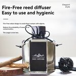 Reed Diffuser Manufacturer - Wholesale Flameless Natural Rattan Decorative Glass Bottle for Hotel Amenities Aromatherapy Bathroom Bedroom Decor