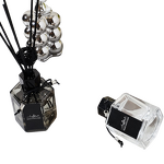 Reed Diffuser Manufacturer - Hot Sale Black Color with Fiber Sticks Fragrance Aroma Air Freshener for Home Wellness for Hotel Amenities