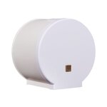 Tissue Box Holders Manufacturer - Elegant Round Plastic White Organizers for Restaurants Hotels Bars Bathrooms Small Roll Paper Box