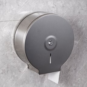 Roll Paper Box Manufacturer - Hotel Stainless Steel Large Wall Mounted Toilet Paper Box Public Toilet Waterproof Roll Paper Rack Tissue Box