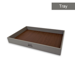 Leather Tissue Box Manufacturer - Guangzhou Five-Star Hotel Room Eco-Friendly Simple Creative Wood Grain Trash Can Set Remote Hotel Amenities
