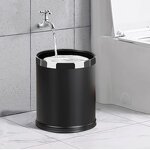 Plastic Trash Bin Manufacturer - Guest Room Round Double-Layer - Durable
