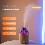 Flame Humidifier Manufacturer - Small Desktop Colorful Atmosphere Light New Cross-Border Volcano Aromatherapy Machine Home Bedroom Plastic