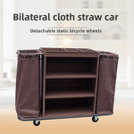Linen Cart Manufacturer - Special Guest Service Stainless Steel Cleaning Feature for Hotel and Restaurant Use-Plastic Metal Handcart