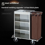Housekeeping Trolley Manufacturer - Hotel Plastic and Metal Linen Cart for Work Cleaning & Storage Service for Guesthouses & Offices