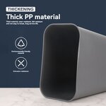 Kitchen Trash Can Manufacturer - PP Material Thickened Grey for Restaurant Use Durable Construction and Easy-to-Clean Surface