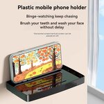 Bathroom Storage Rack Manufacturer - Wall-Mounted with Toilet Phone Holder Embedded Tray and Mobile Phone Stand for Hotels