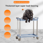 Dining Car Manufacturer - Double Decker Restaurant Utensil Collection Room Service Car Hotel Supplies Service Plastic Cleaning Car