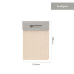 Leather Desktop Set Manufacturer - Eco-Friendly Gray Wood with Tissue Box Memo Clip Tea Box for Hotel Restaurant Custom Logo Available