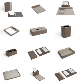 Leather Amenities Set Manufacturer - Hotel Guest Room Eco-Friendly with Tissue Case