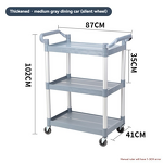 Serving Cart Manufacturer - Hotel Tier Food & Beverage Delivery Housekeeping Utility Cart Restaurant Supplies Service Plastic Service Trolley