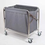 Linen Cart Manufacturer - Stainless Steel Hotel with Foldable Frame
