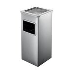 Trash Can Manufacturer - Large square Commercial Outdoor Vertical Stainless Steel