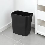 Trash Cans Manufacturer - Thickened Plastic Narrow Rectangular Flame-retardant Lidless for Hotels Guest Rooms Bathrooms Household Use