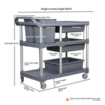 Restaurant Service Car Manufacturer - Three Story Plastic