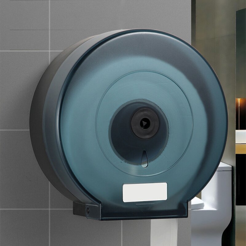 Toilet Paper Box Manufacturer - Wall-Mounted Large Plate Hotel Bathroom Amenities Roll Paper Box Perforated Toilet Paper Tube