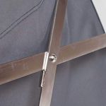 Linen Cart Manufacturer - Stainless Steel Folding Hotel Collection Trolley with Durable Cloth Bag for Guest Room and Workspace Cleaning