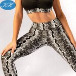 Pole Dancing Leggings Manufacturer - Custom Snake Print Recycled Fabric Anti Slip Grip Sticky Pole Pants