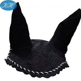 Horse Ear Bonnet Manufacturer - Stock High Quality Equestrian Mesh Noiseless for Horse Fly Veil